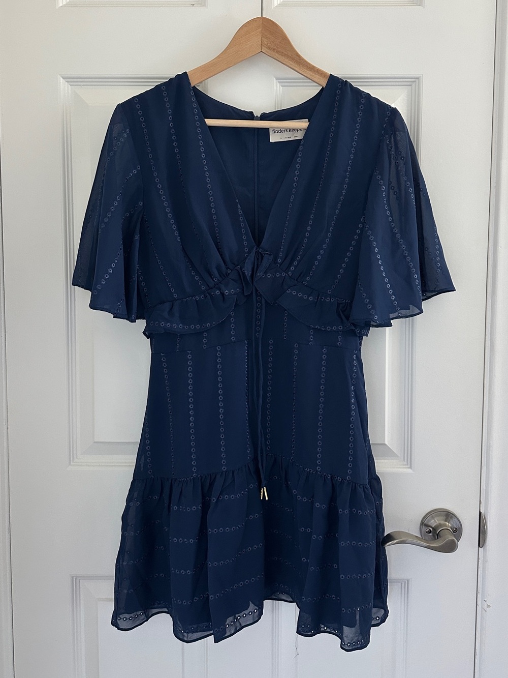 Finders Keepers Evie Mini Dress Navy